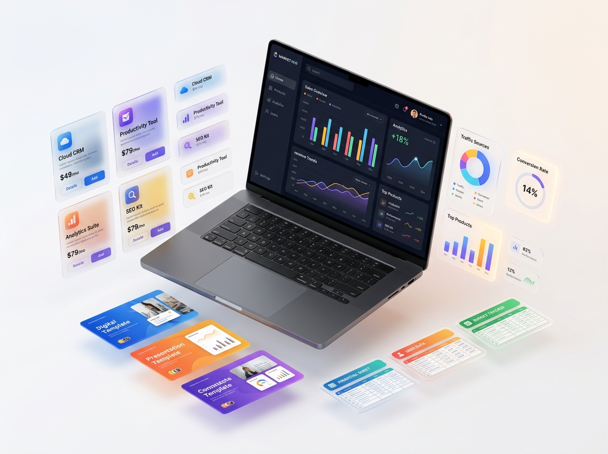 pipora.in Premium Digital Products 3D Showcase
